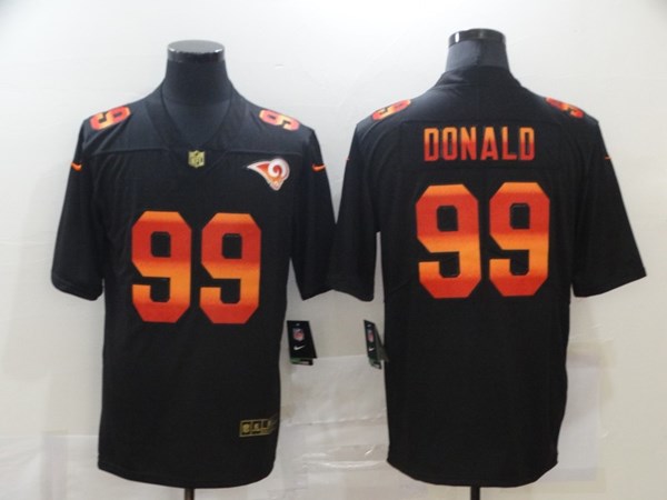 Men's Los Angeles Rams #99 Aaron Donald Black NFL 2020 Fashion Limited Stitched Jersey